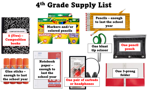 supply list